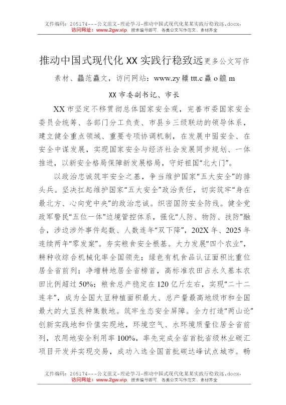 推动中国式现代化某某实践行稳致远
